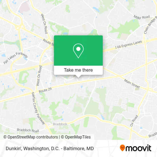 Dunkin' map