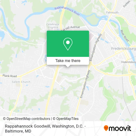 Rappahannock Goodwill map