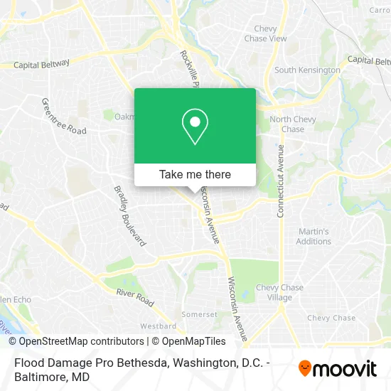 Flood Damage Pro Bethesda map