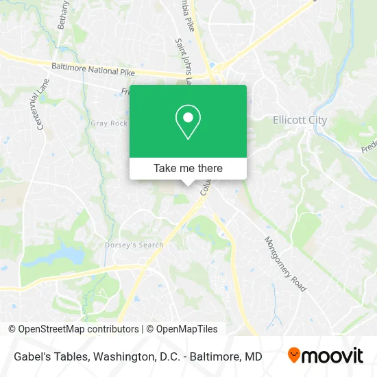 Gabel's Tables map