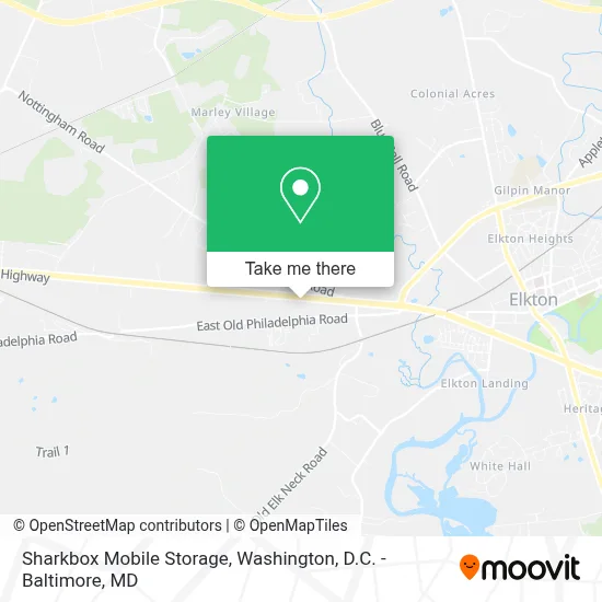 Sharkbox Mobile Storage map
