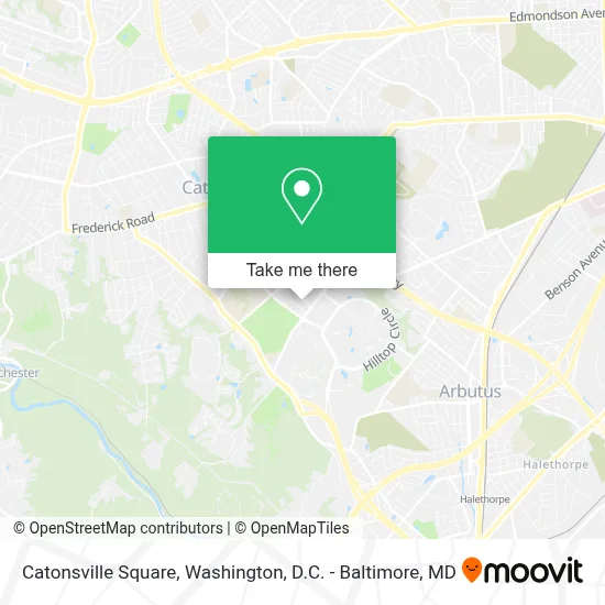 Catonsville Square map