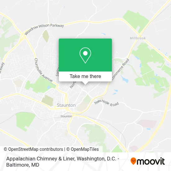 Appalachian Chimney & Liner map