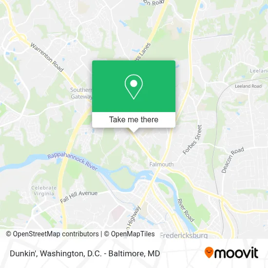 Dunkin' map