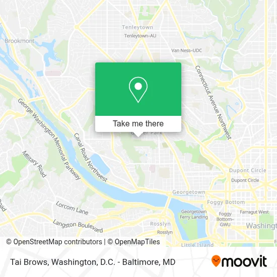 Tai Brows map