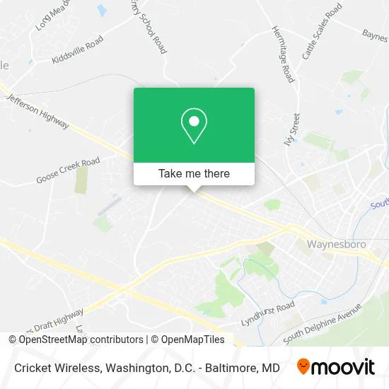 Cricket Wireless map