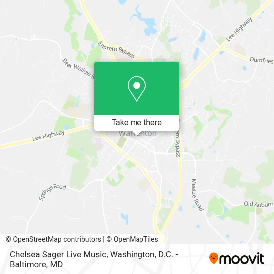 Chelsea Sager Live Music map