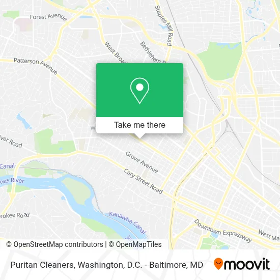 Puritan Cleaners map