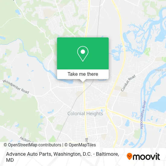 Advance Auto Parts map