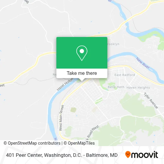 401 Peer Center map
