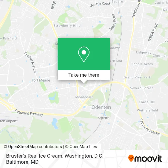 Bruster's Real Ice Cream map