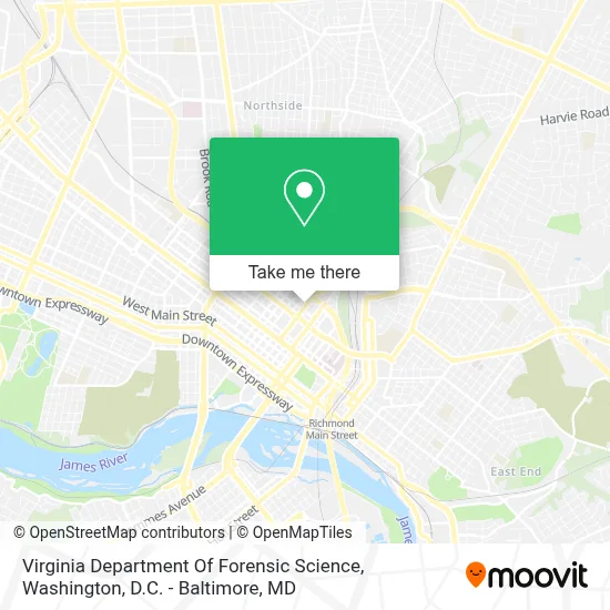 Virginia Department Of Forensic Science map
