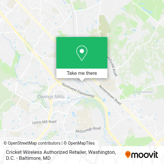 Cricket Wireless Authorized Retailer map