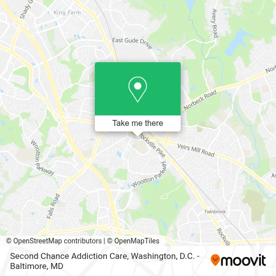 Second Chance Addiction Care map