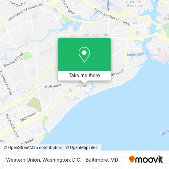 Western Union map