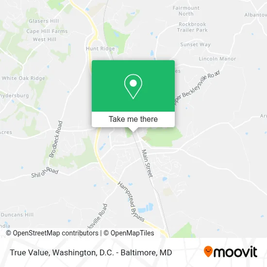 True Value map