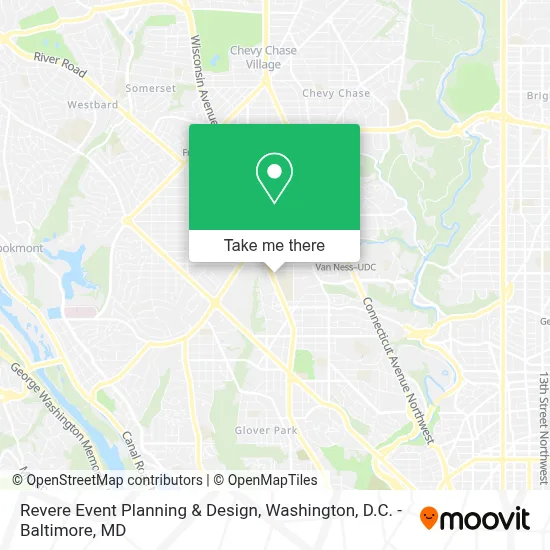 Revere Event Planning & Design map