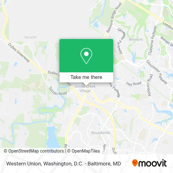 Western Union map