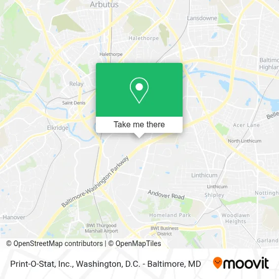 Print-O-Stat, Inc. map