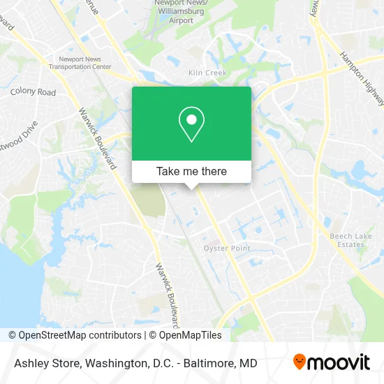 Ashley Store map