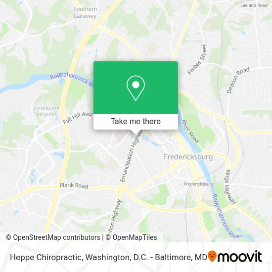 Heppe Chiropractic map