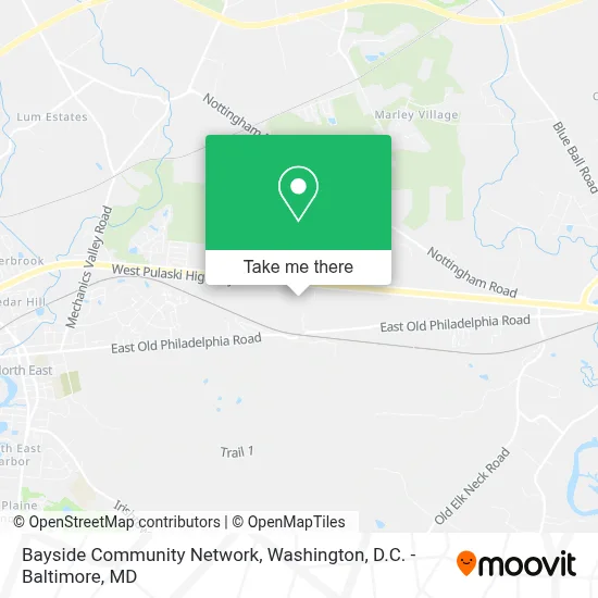 Bayside Community Network map