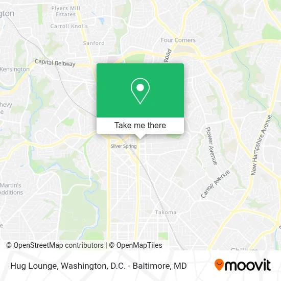 Hug Lounge map