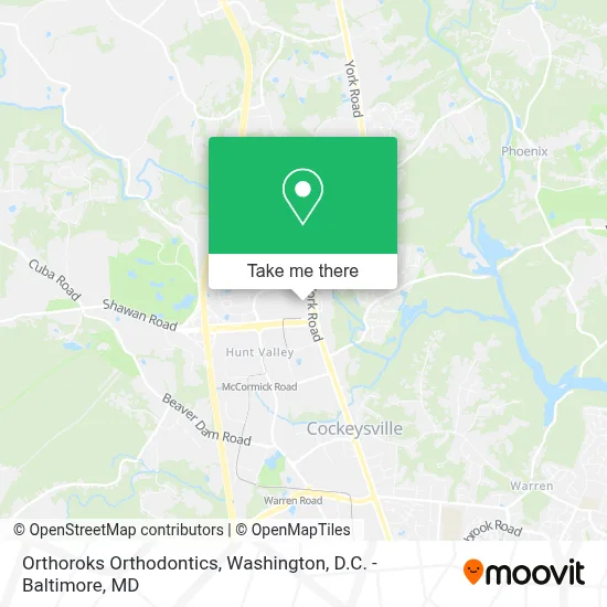 Orthoroks Orthodontics map