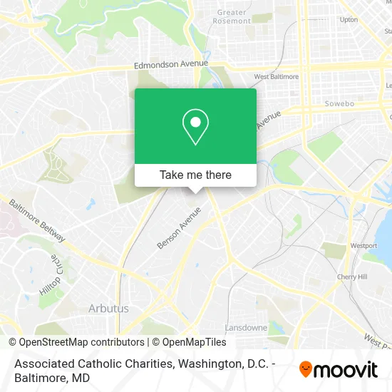 Associated Catholic Charities map