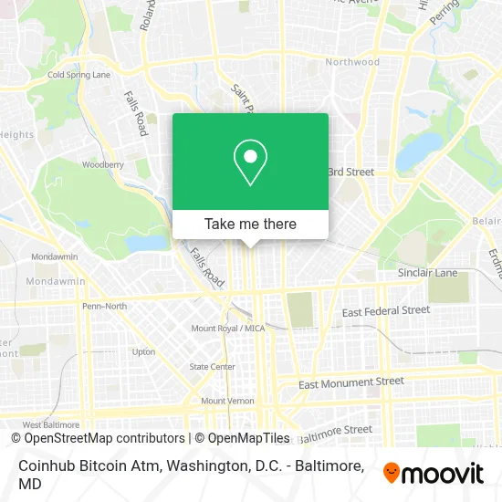 Coinhub Bitcoin Atm map