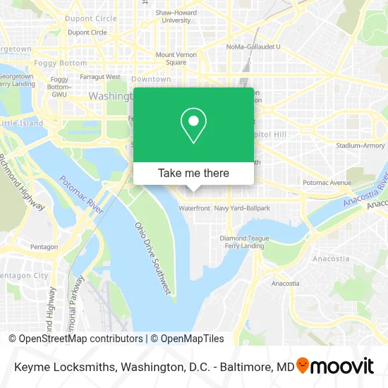 Keyme Locksmiths map