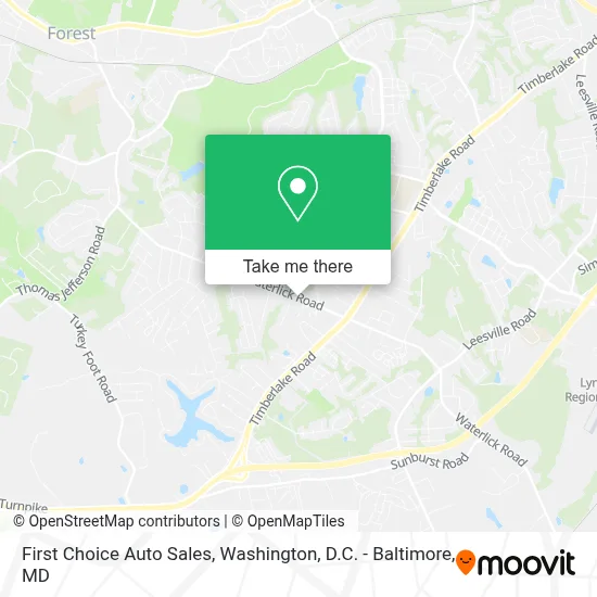 First Choice Auto Sales map
