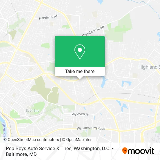 Pep Boys Auto Service & Tires map