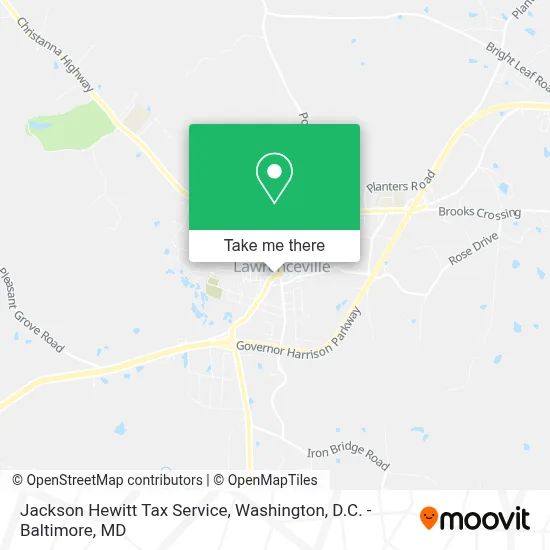 Jackson Hewitt Tax Service map