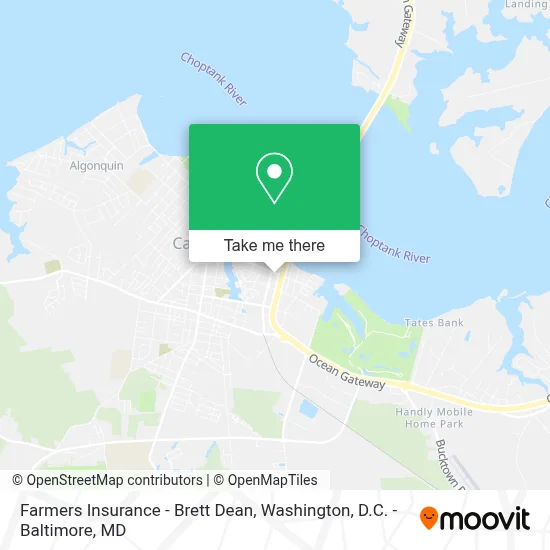 Farmers Insurance - Brett Dean map
