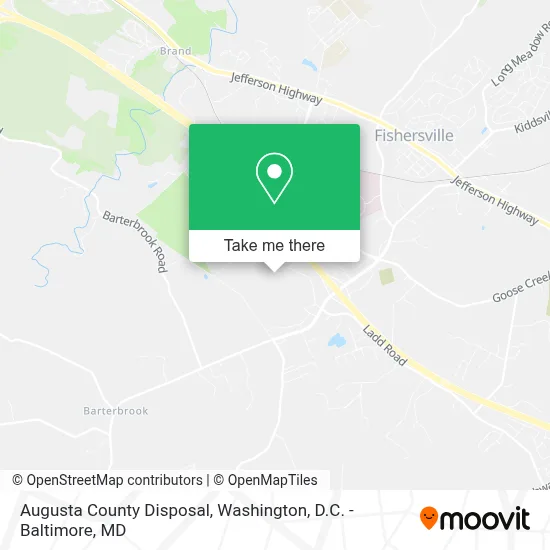 Augusta County Disposal map
