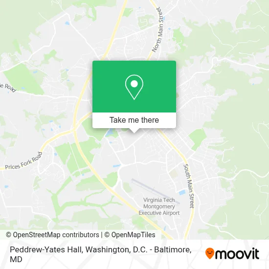 Peddrew-Yates Hall map
