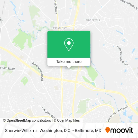 Sherwin-Williams map
