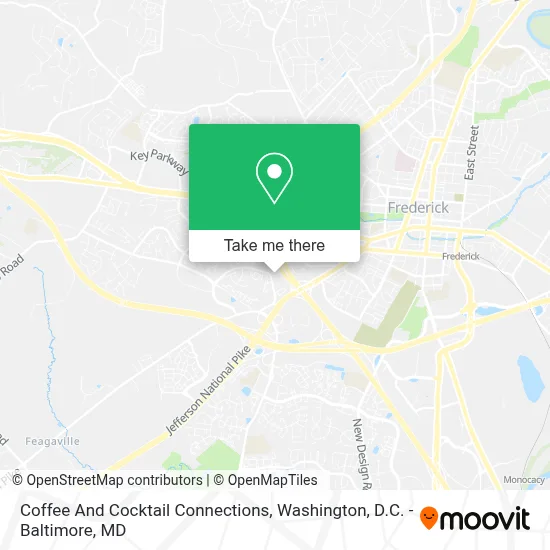 Coffee And Cocktail Connections map