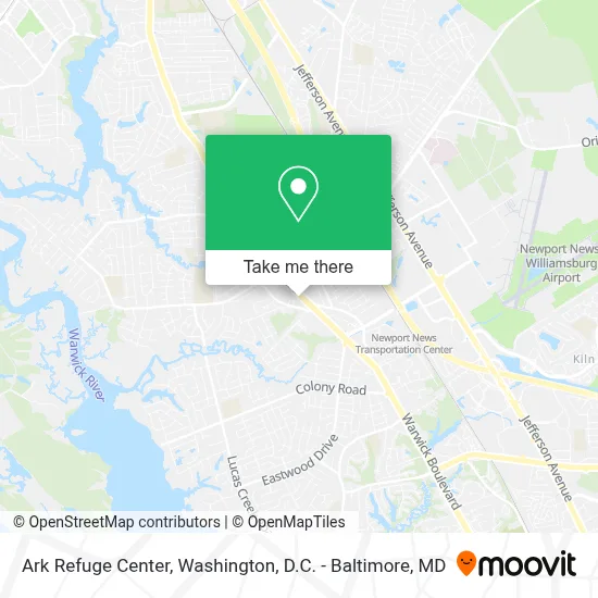 Ark Refuge Center map
