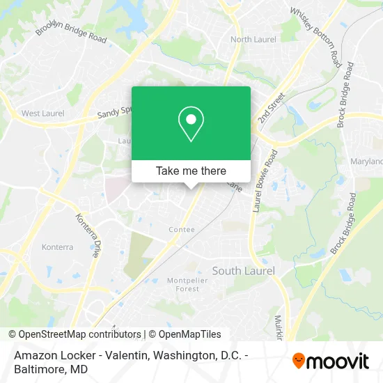 Amazon Locker - Valentin map