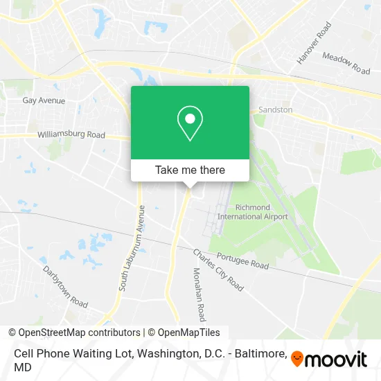 Cell Phone Waiting Lot map