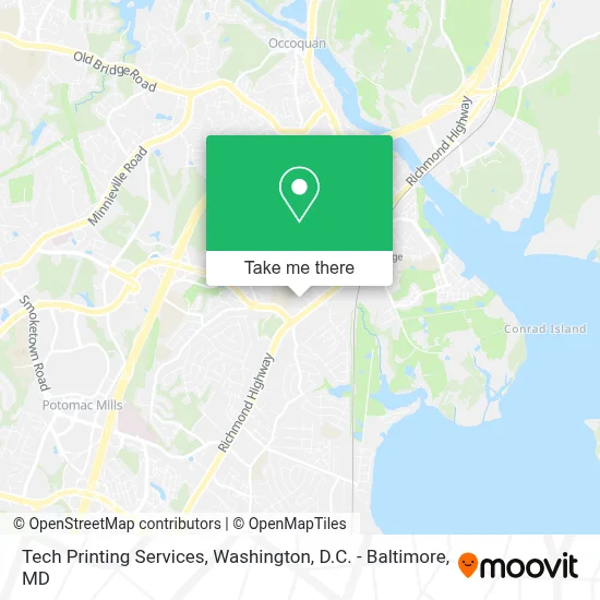 Tech Printing Services map