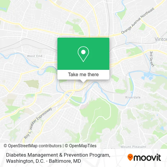 Diabetes Management & Prevention Program map