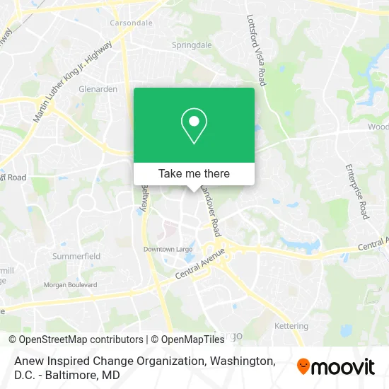 Anew Inspired Change Organization map