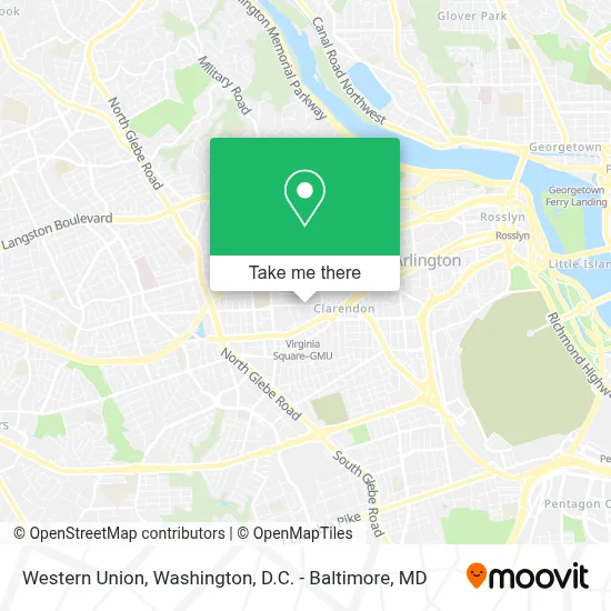 Western Union map