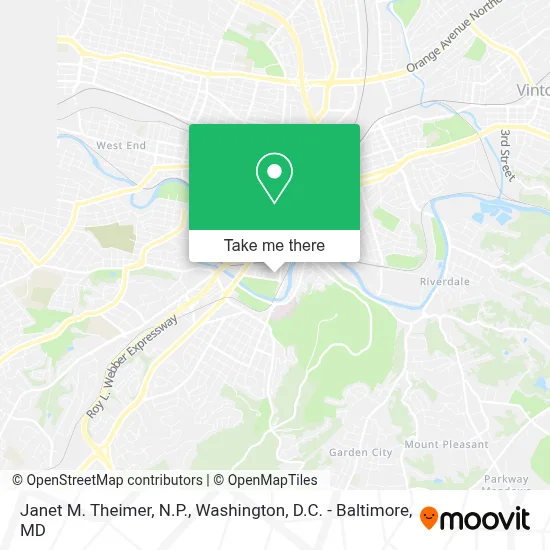Janet M. Theimer, N.P. map