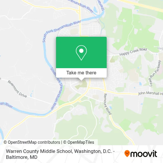 Warren County Middle School map