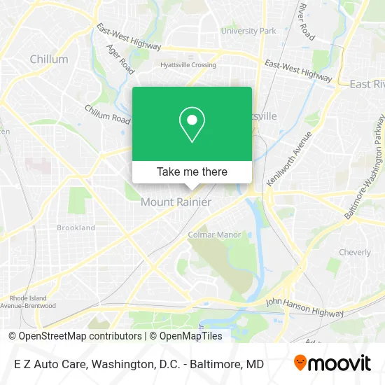 E Z Auto Care map