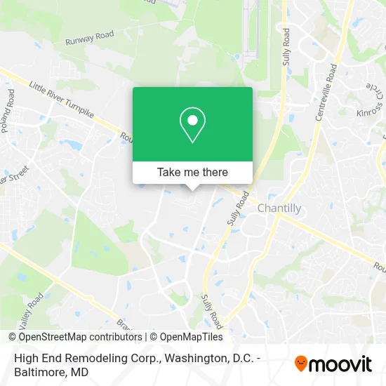 High End Remodeling Corp. map
